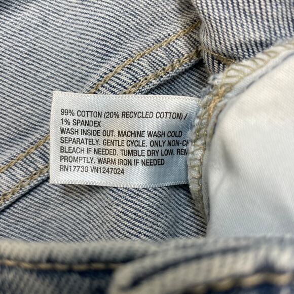 Wild Fable Women's High Rise 90's Relaxed Slashed Straight Jeans Medium Wash 00 - Picture 7 of 7